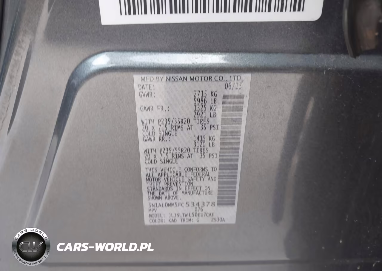 2015 Infiniti Qx60 VIN:5N1AL0MM5FC534378 - 9