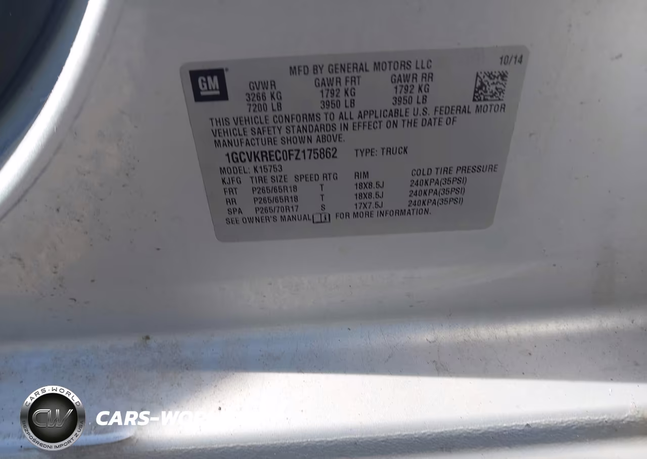2015 Chevrolet Silverado 1500 Lt VIN:1GCVKREC0FZ175862 - 9