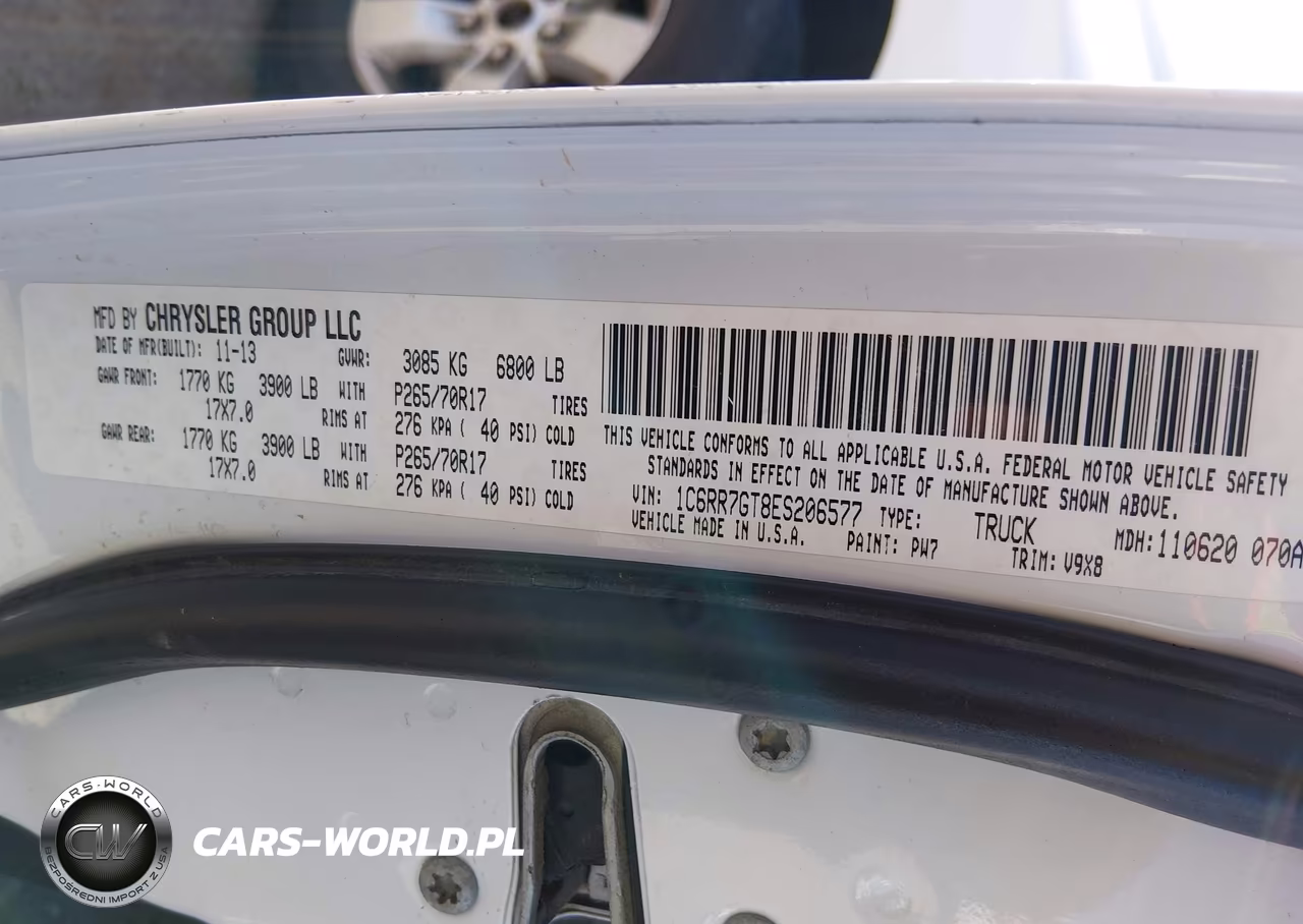 2014 Ram 1500 Slt VIN:1C6RR7GT8ES206577 - 9