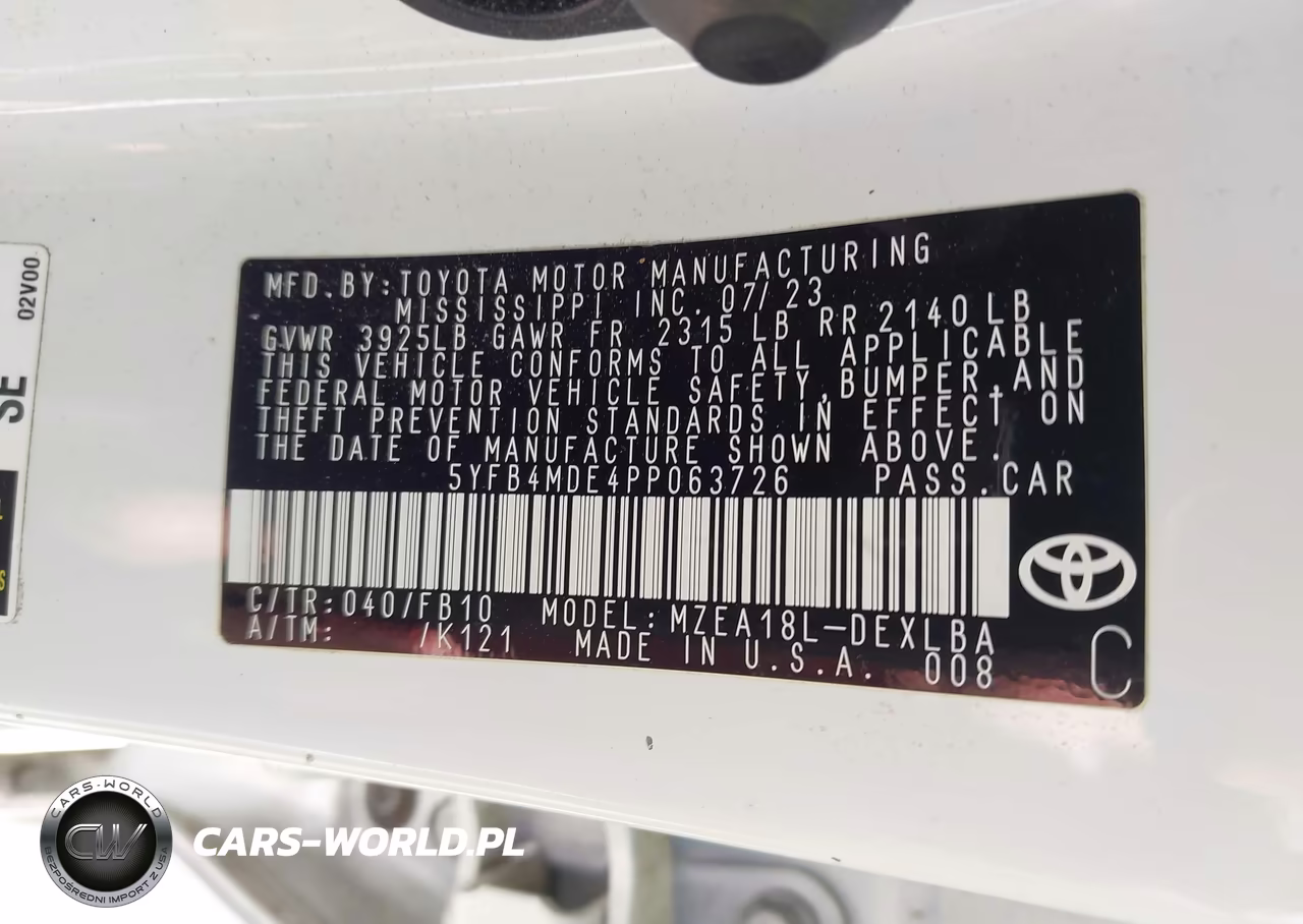 2023 Toyota Corolla Le VIN:5YFB4MDE4PP063726 - 9