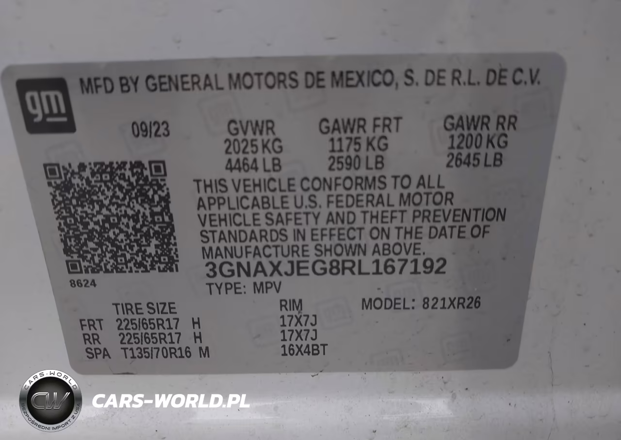 2024 Chevrolet Equinox Fwd 2Fl VIN:3GNAXJEG8RL167192 - 9