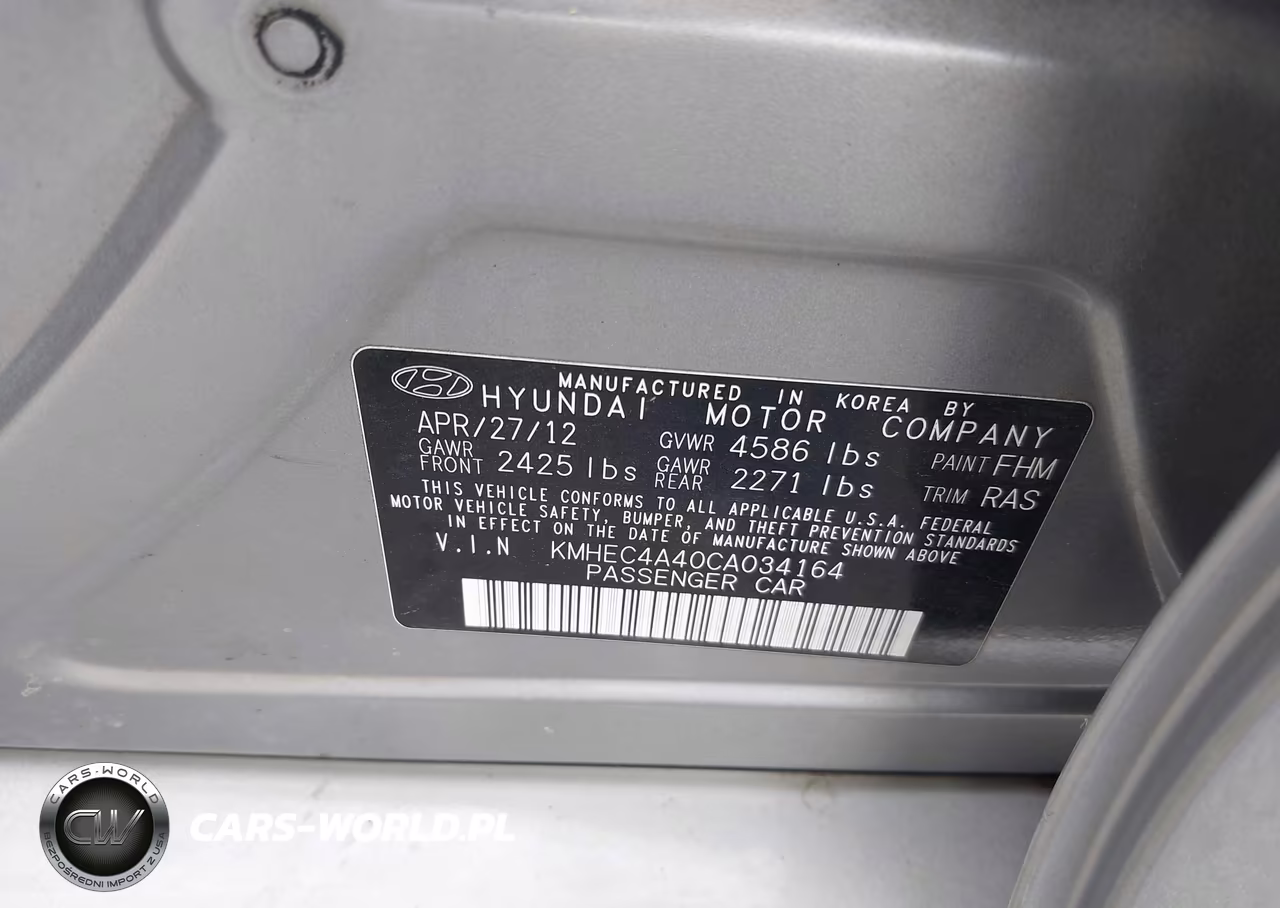 2012 Hyundai Sonata Hybrid VIN:KMHEC4A40CA034164 - 9