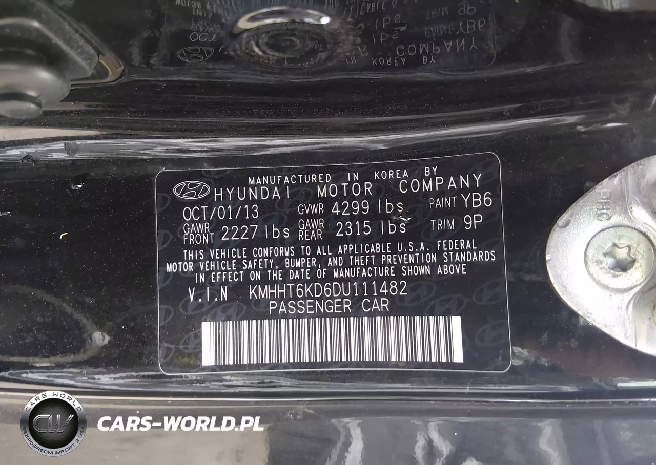 2013 Hyundai Genesis 2.0T R-Spec VIN:KMHHT6KD6DU111482 - 9
