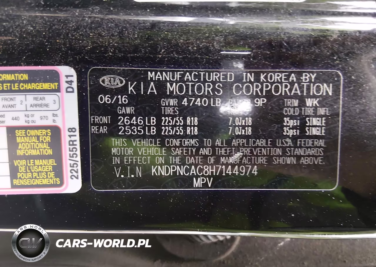 2017 Kia Sportage Ex VIN:KNDPNCAC8H7144974 - 9