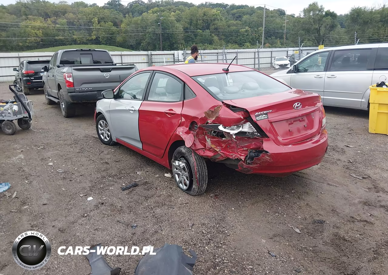 2013 Hyundai Accent Gls VIN:KMHCT4AEXDU309782 - 3