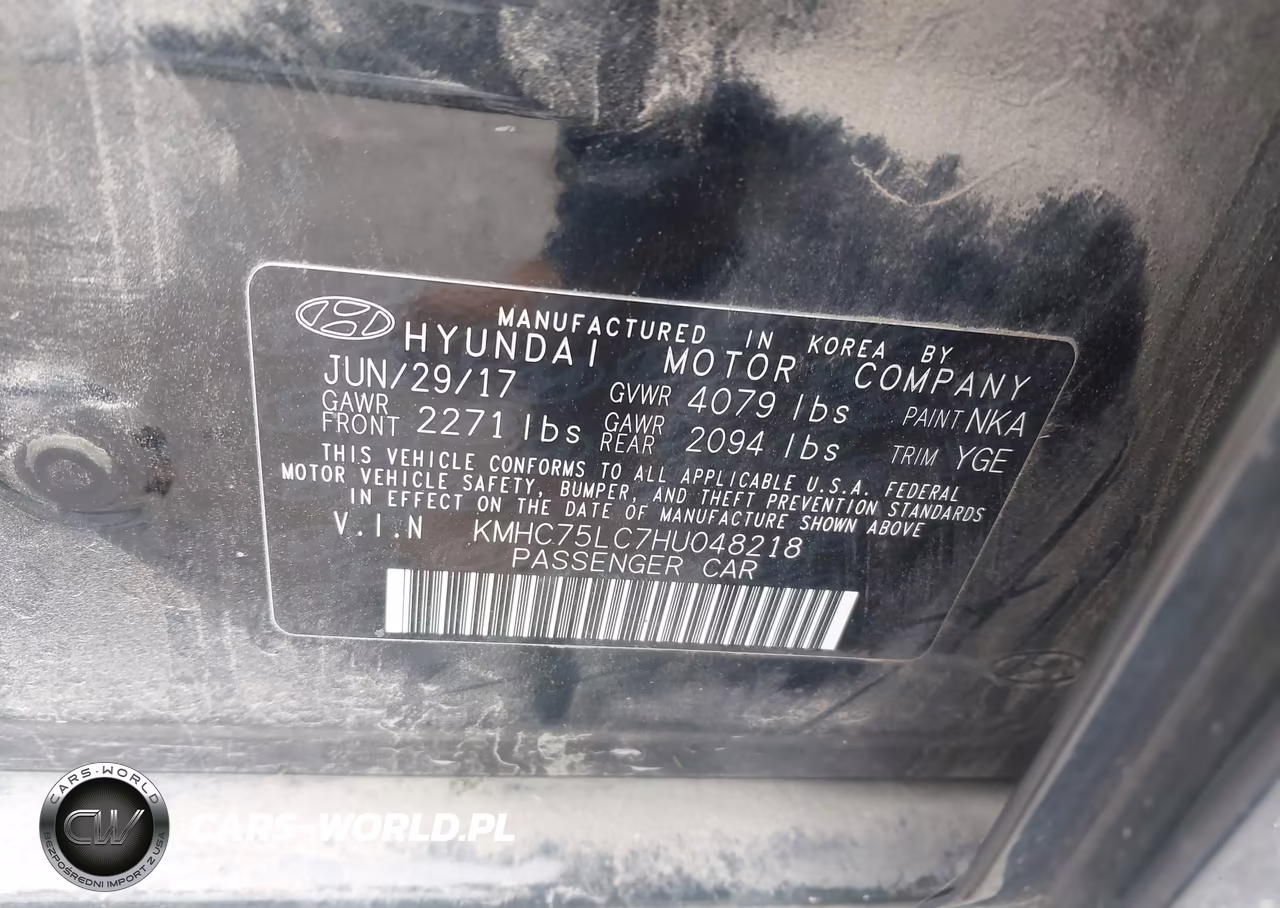 2017 Hyundai Ioniq Hybrid Sel VIN:KMHC75LC7HU048218 - 9