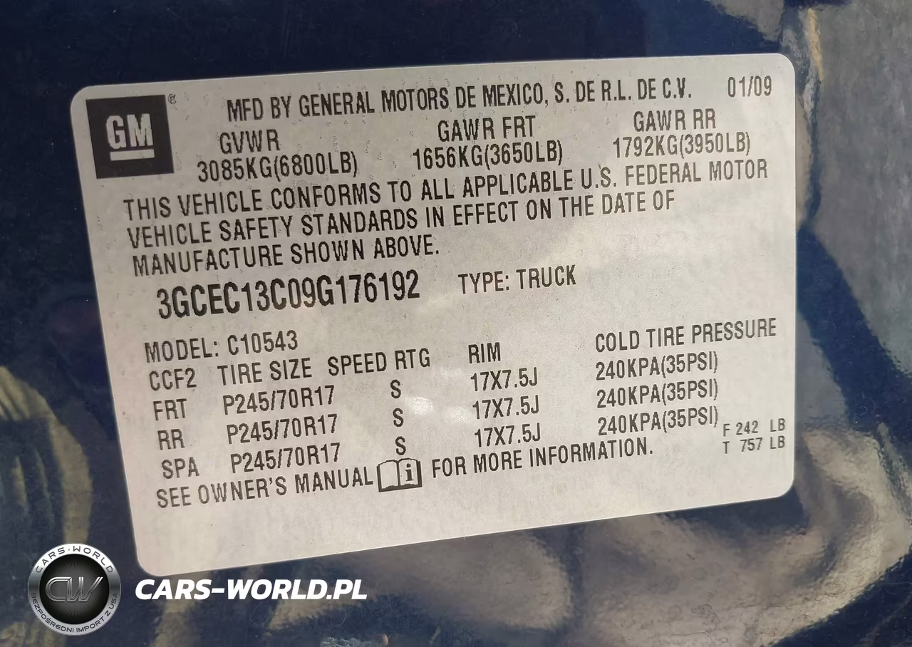 2009 Chevrolet Silverado 1500 Ls VIN:3GCEC13C09G176192 - 9