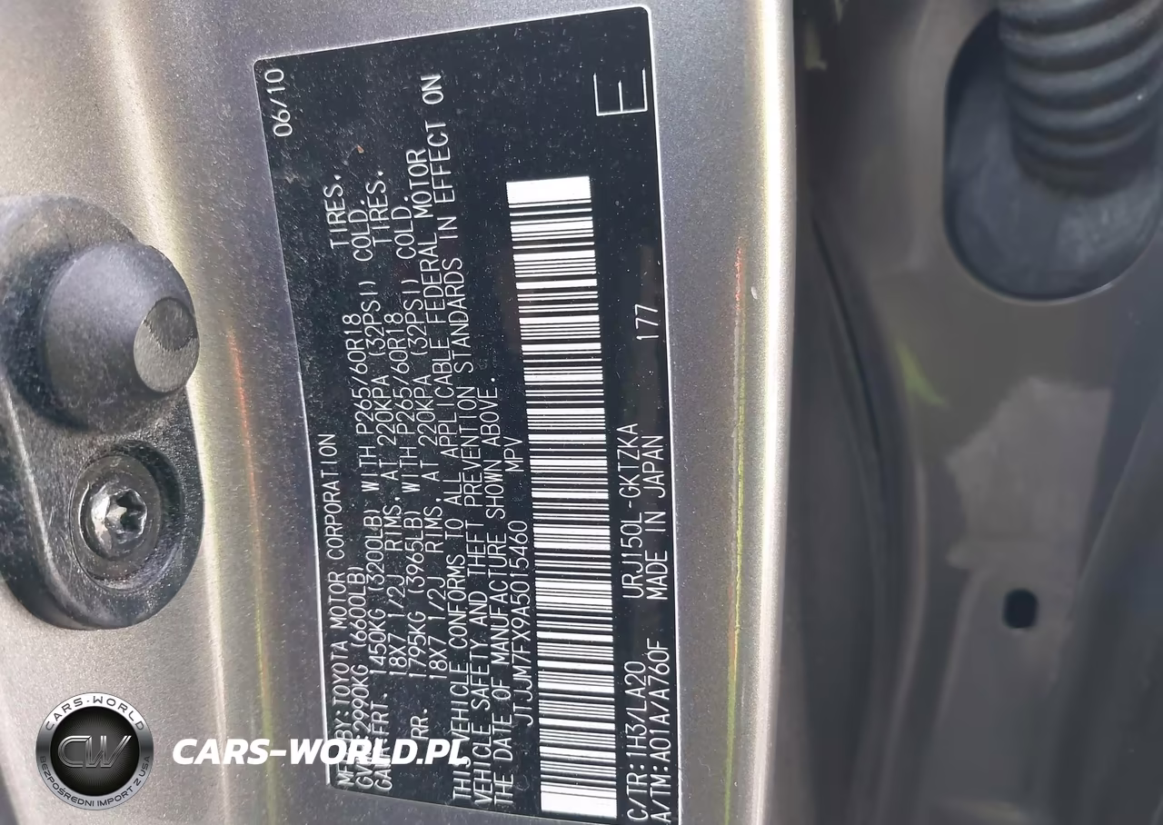 2010 Lexus Gx 460 Premium VIN:JTJJM7FX9A5015460 - 9