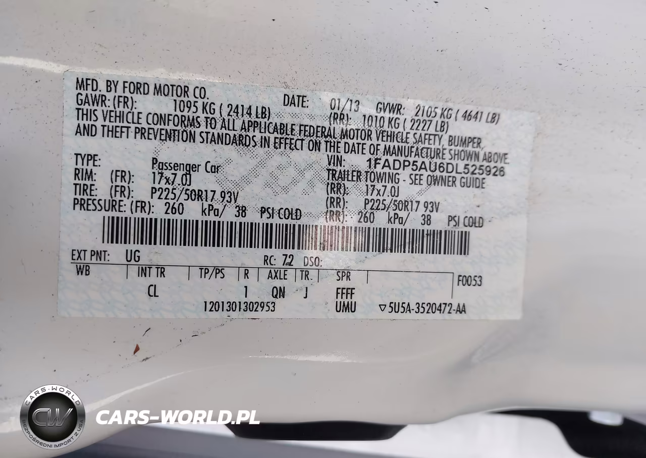 2013 Ford C-Max Hybrid Se VIN:1FADP5AU6DL525926 - 9