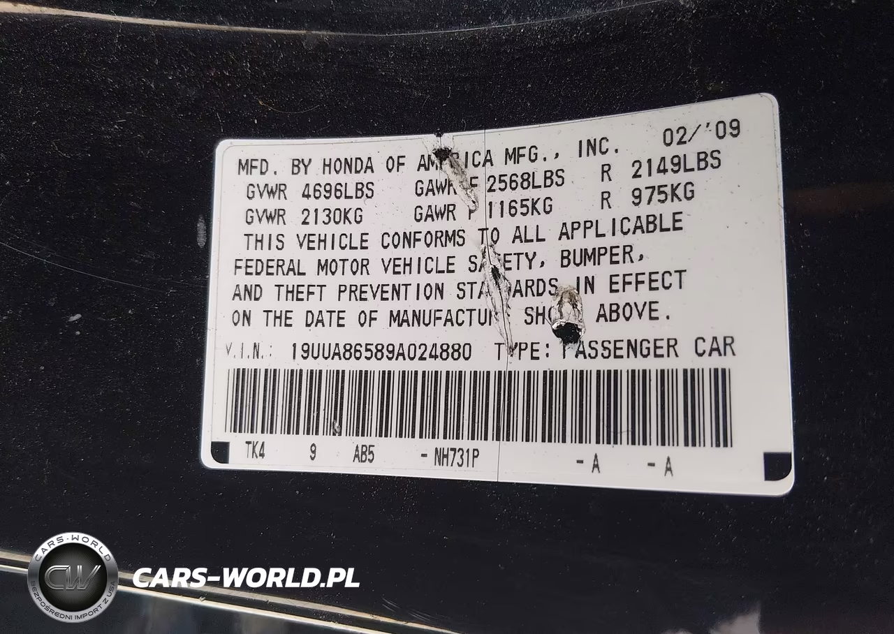 2009 Acura Tl 3.5 VIN:19UUA86589A024880 - 9