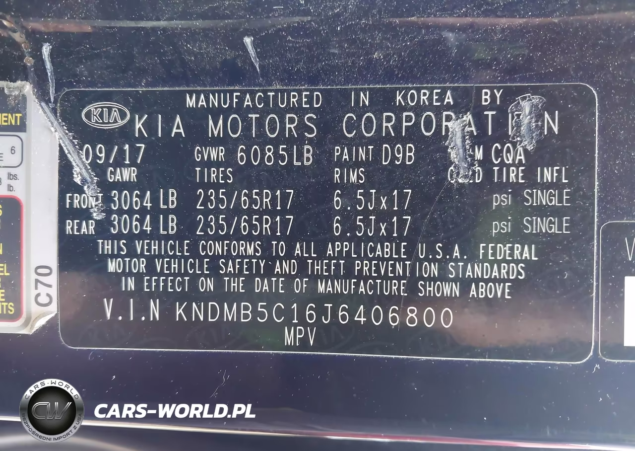2018 Kia Sedona Lx VIN:KNDMB5C16J6406800 - 9
