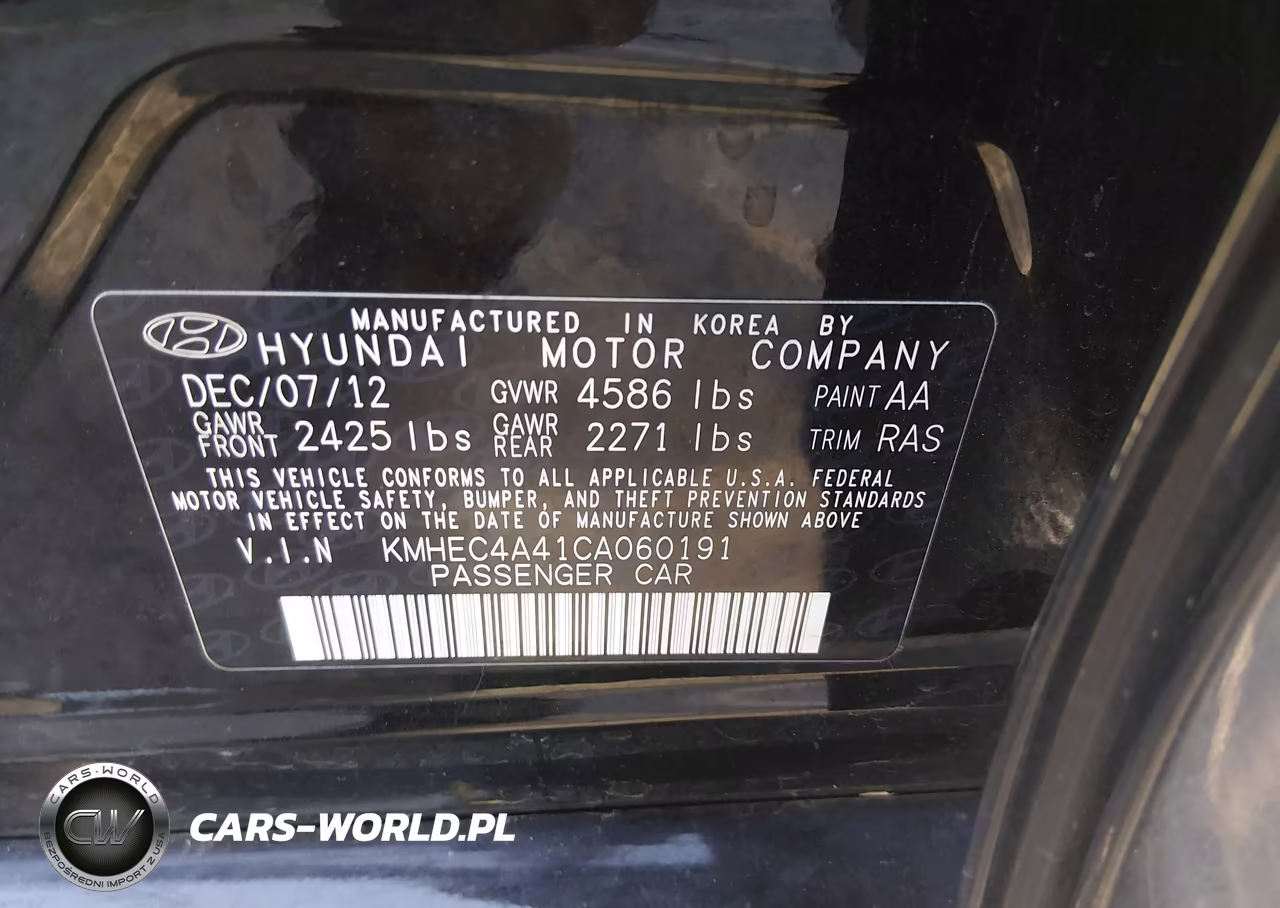 2012 Hyundai Sonata Hybrid VIN:KMHEC4A41CA060191 - 9