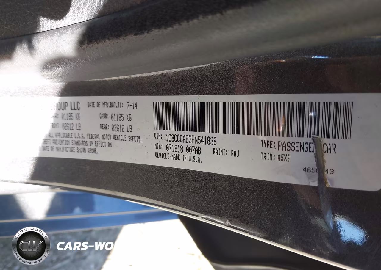 2015 Chrysler 200 Limited VIN:1C3CCCAB3FN541839 - 9
