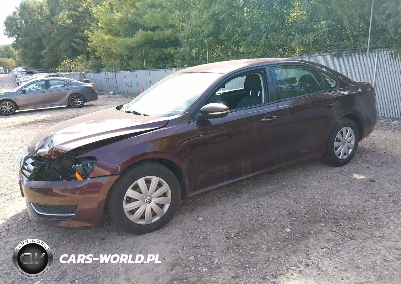 2012 Volkswagen Passat 2.5L S VIN:1VWAP7A3XCC042998 - 2