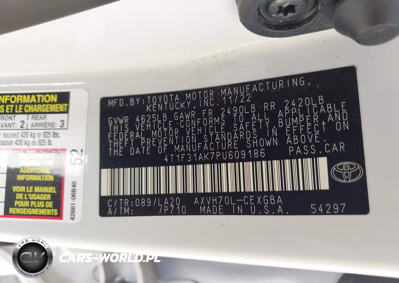 2023 Toyota Camry Xle Hybrid VIN:4T1F31AK7PU609186 - 9