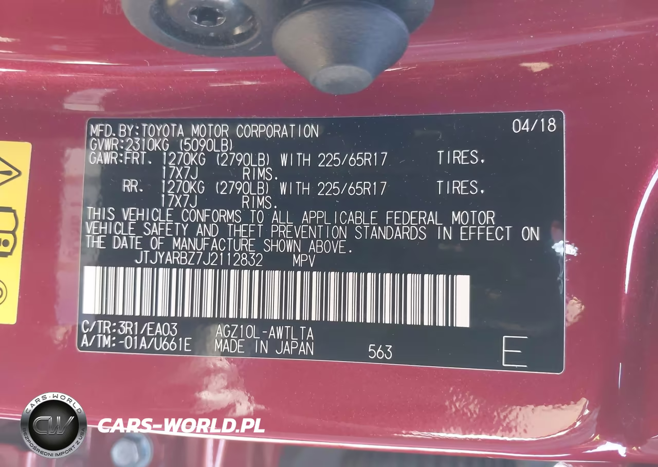 2018 Lexus Nx 300 VIN:JTJYARBZ7J2112832 - 9