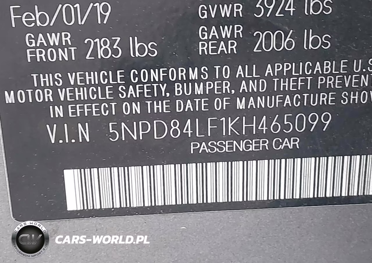 2019 Hyundai Elantra Sel VIN:5NPD84LF1KH465099 - 9