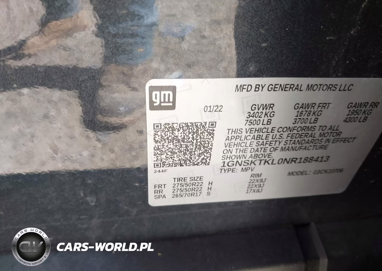 2022 Chevrolet Tahoe 4Wd High Country VIN:1GNSKTKL0NR188413 - 9