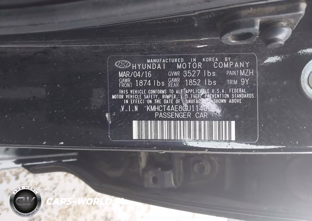 2016 Hyundai Accent Se VIN:KMHCT4AE8GU114302 - 9