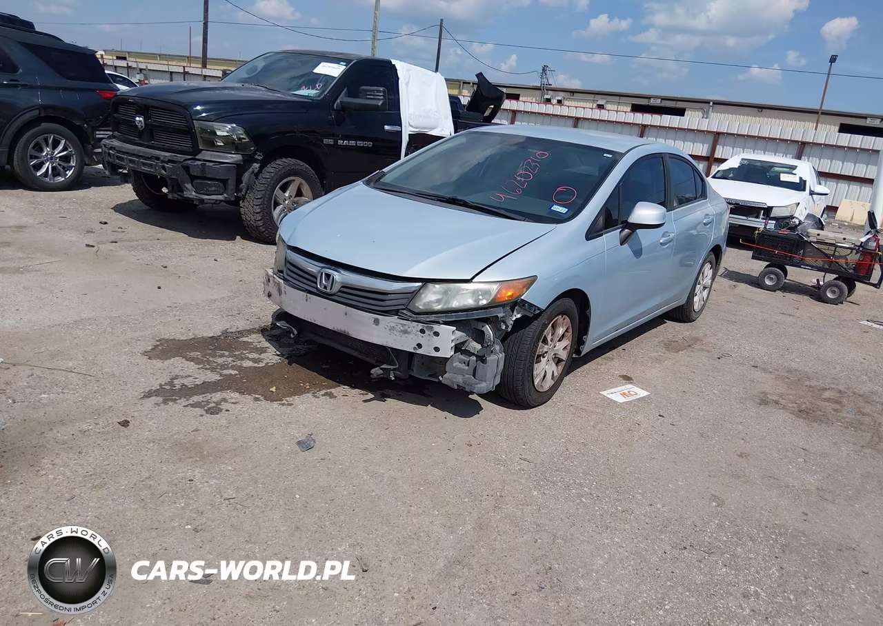 2012 Honda Civic Sdn Lx VIN:2HGFB2F57CH600082 - 2
