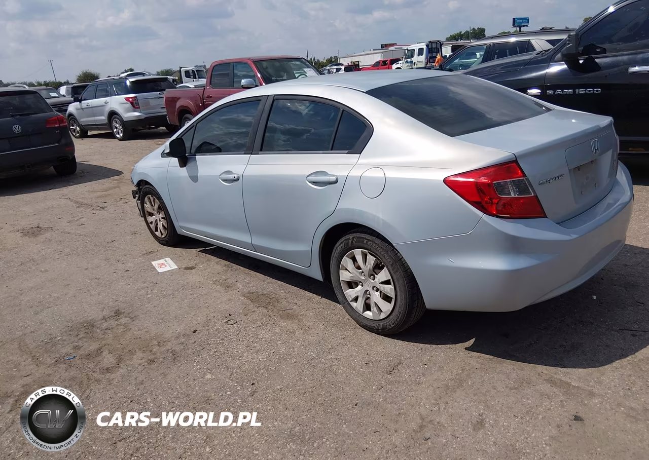2012 Honda Civic Sdn Lx VIN:2HGFB2F57CH600082 - 3