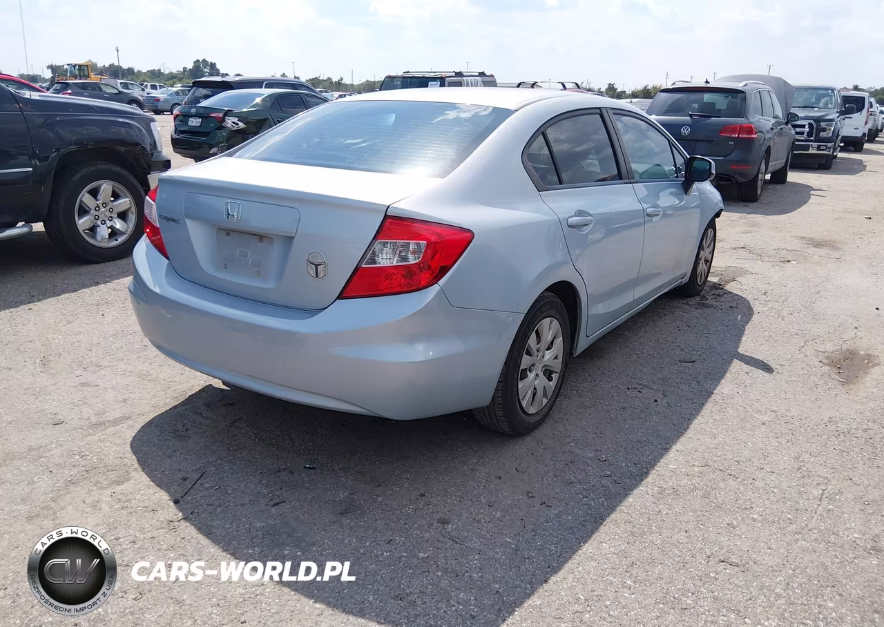 2012 Honda Civic Sdn Lx VIN:2HGFB2F57CH600082 - 4
