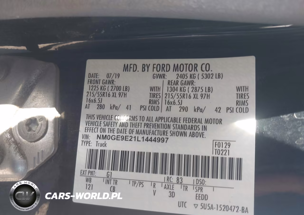 2020 Ford Transit Connect Xl Passenger VIN:NM0GE9E21L1444997 - 9