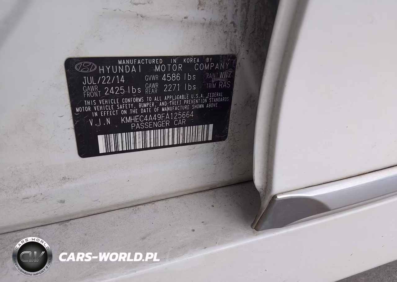 2015 Hyundai Sonata Hybrid Limited VIN:KMHEC4A49FA125664 - 9