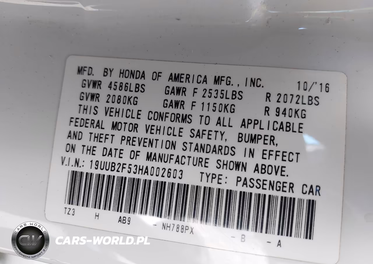 2017 Acura Tlx Technology Package VIN:19UUB2F53HA002603 - 9