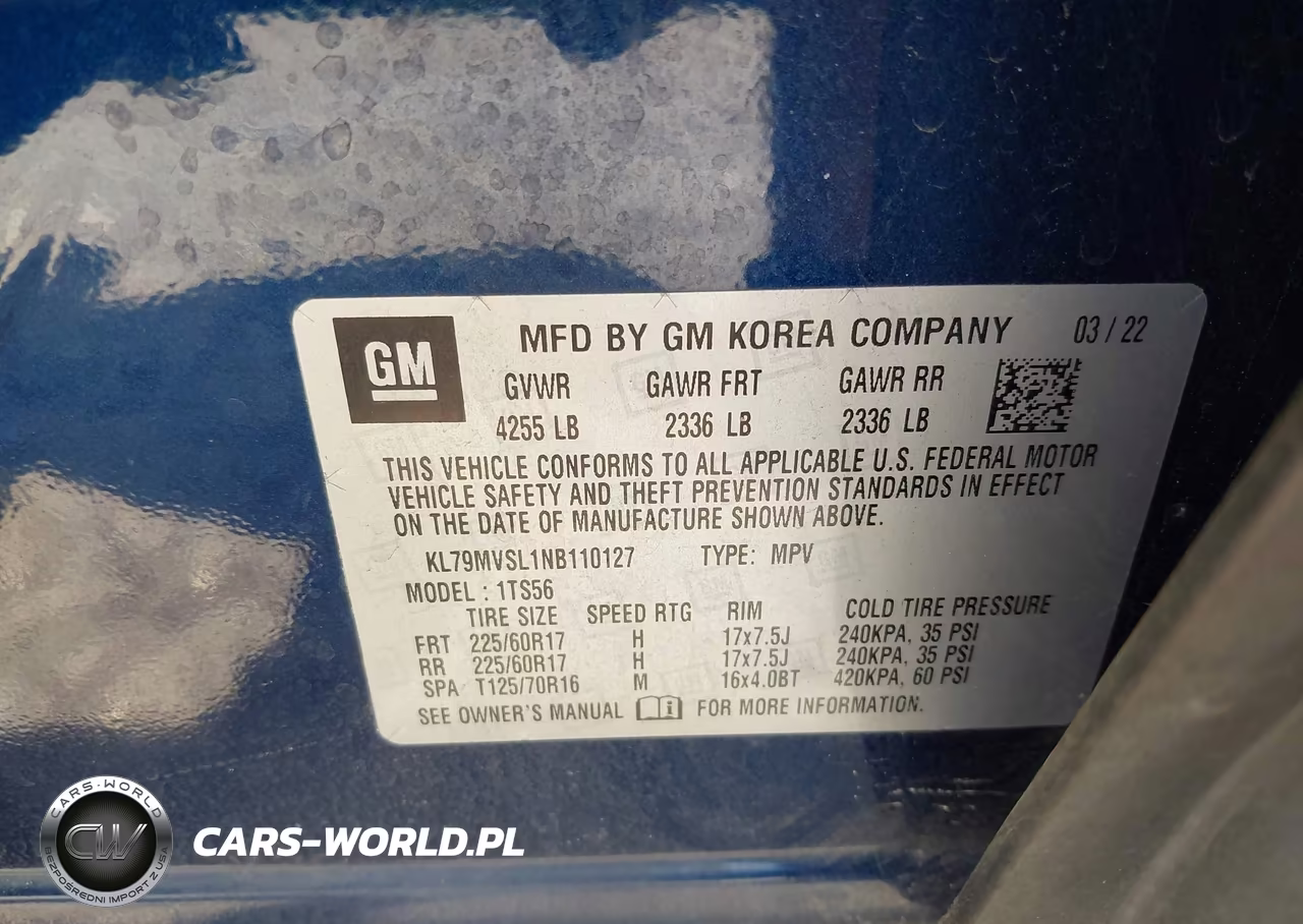 2022 Chevrolet Trailblazer Fwd Activ VIN:KL79MVSL1NB110127 - 9