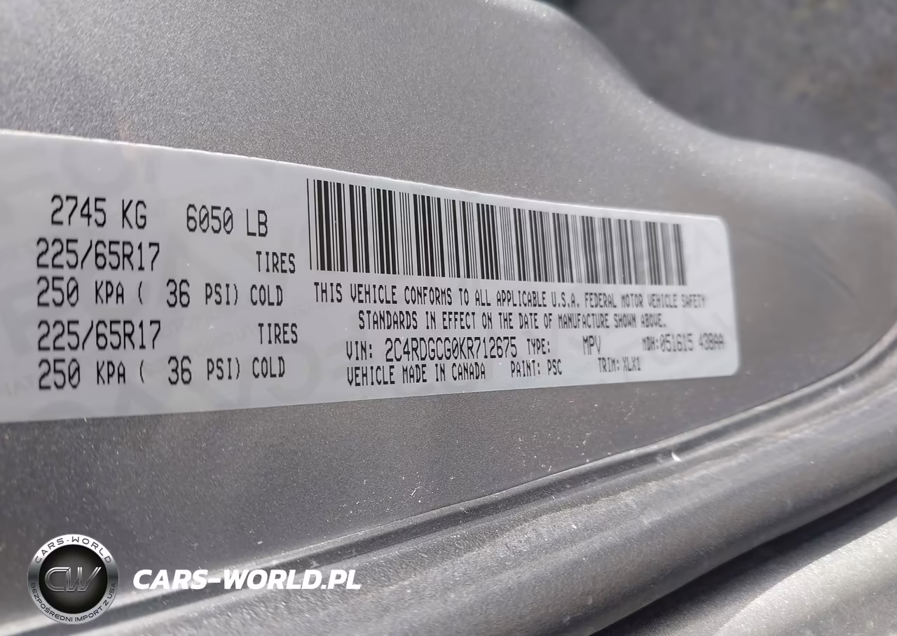 2019 Dodge Grand Caravan Sxt VIN:2C4RDGCG0KR712675 - 9