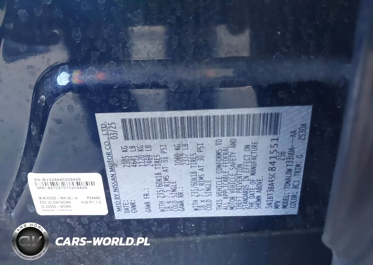 2025 Nissan Rogue Sv Fwd VIN:5N1BT3BA4SC841551 - 9