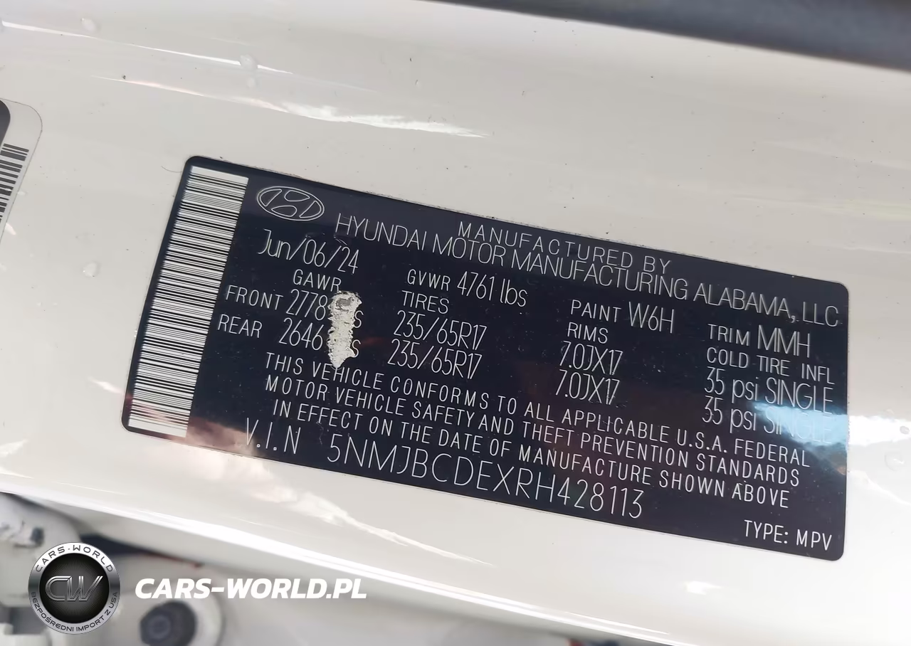 2024 Hyundai Tucson Sel VIN:5NMJBCDEXRH428113 - 9
