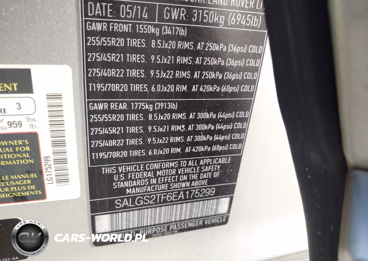 2014 Land Rover Range Rover 5.0L V8 Supercharged Ebony Edition-Supercharged VIN:SALGS2TF6EA175299 - 9