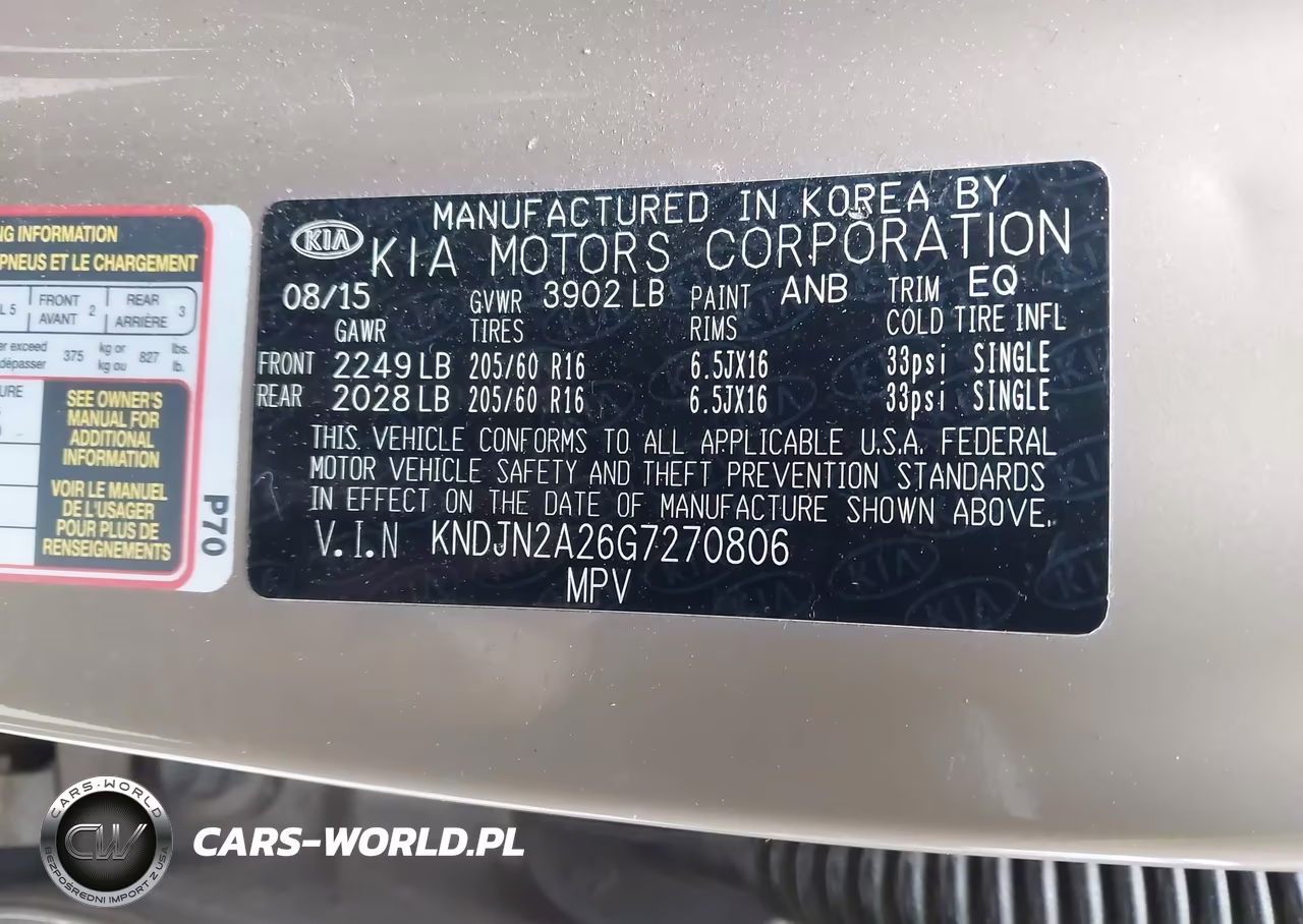 2016 Kia Soul VIN:KNDJN2A26G7270806 - 9