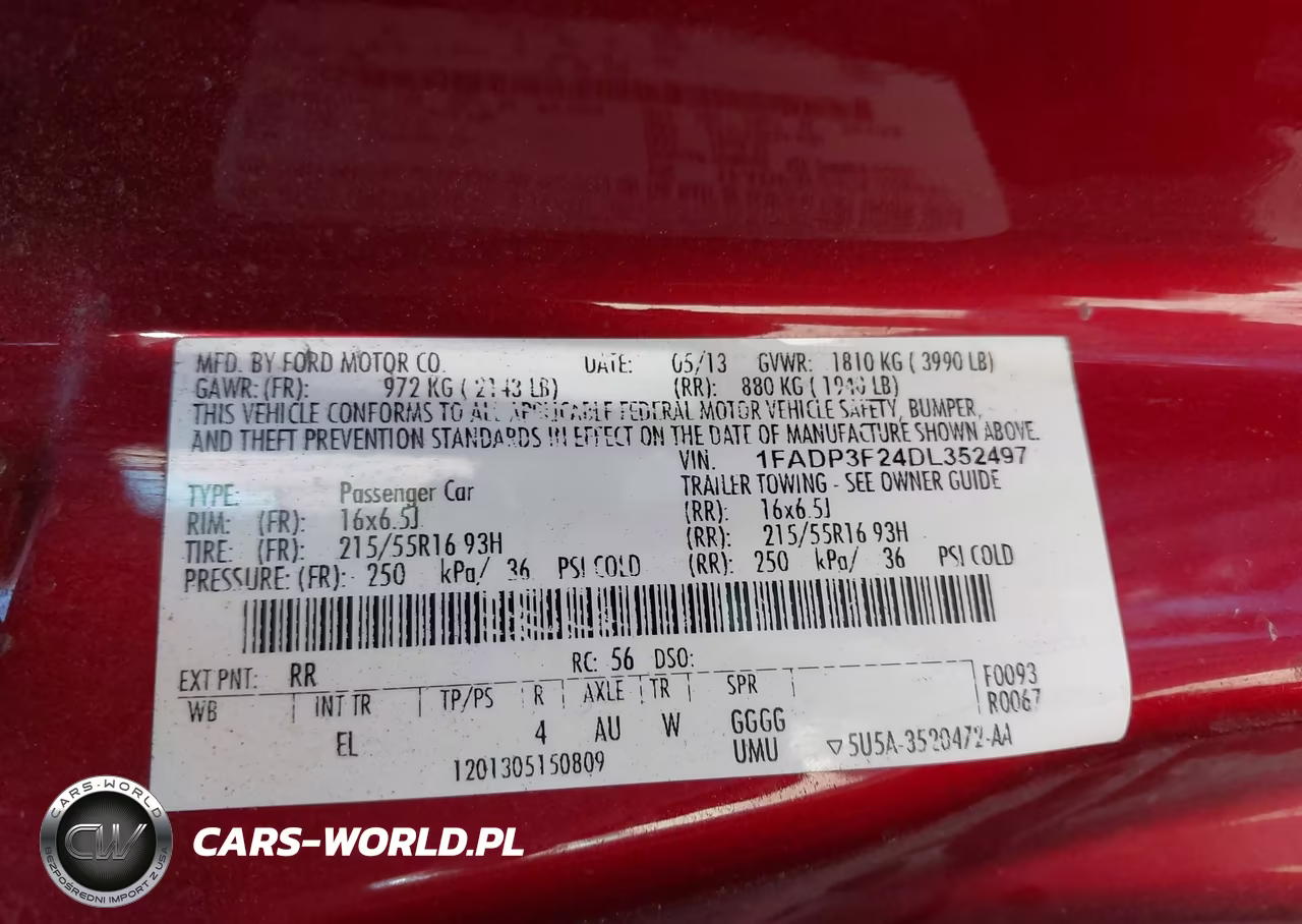 2013 Ford Focus Se VIN:1FADP3F24DL352497 - 9