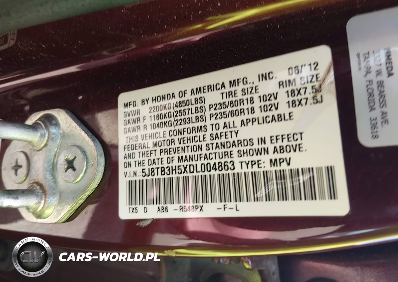 2013 Acura Rdx VIN:5J8TB3H5XDL004863 - 9