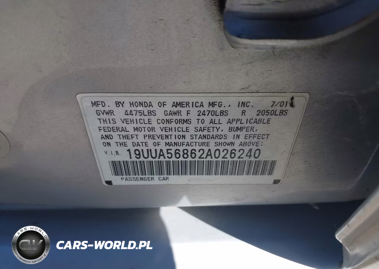 2002 Acura Tl Type S VIN:19UUA56862A026240 - 9