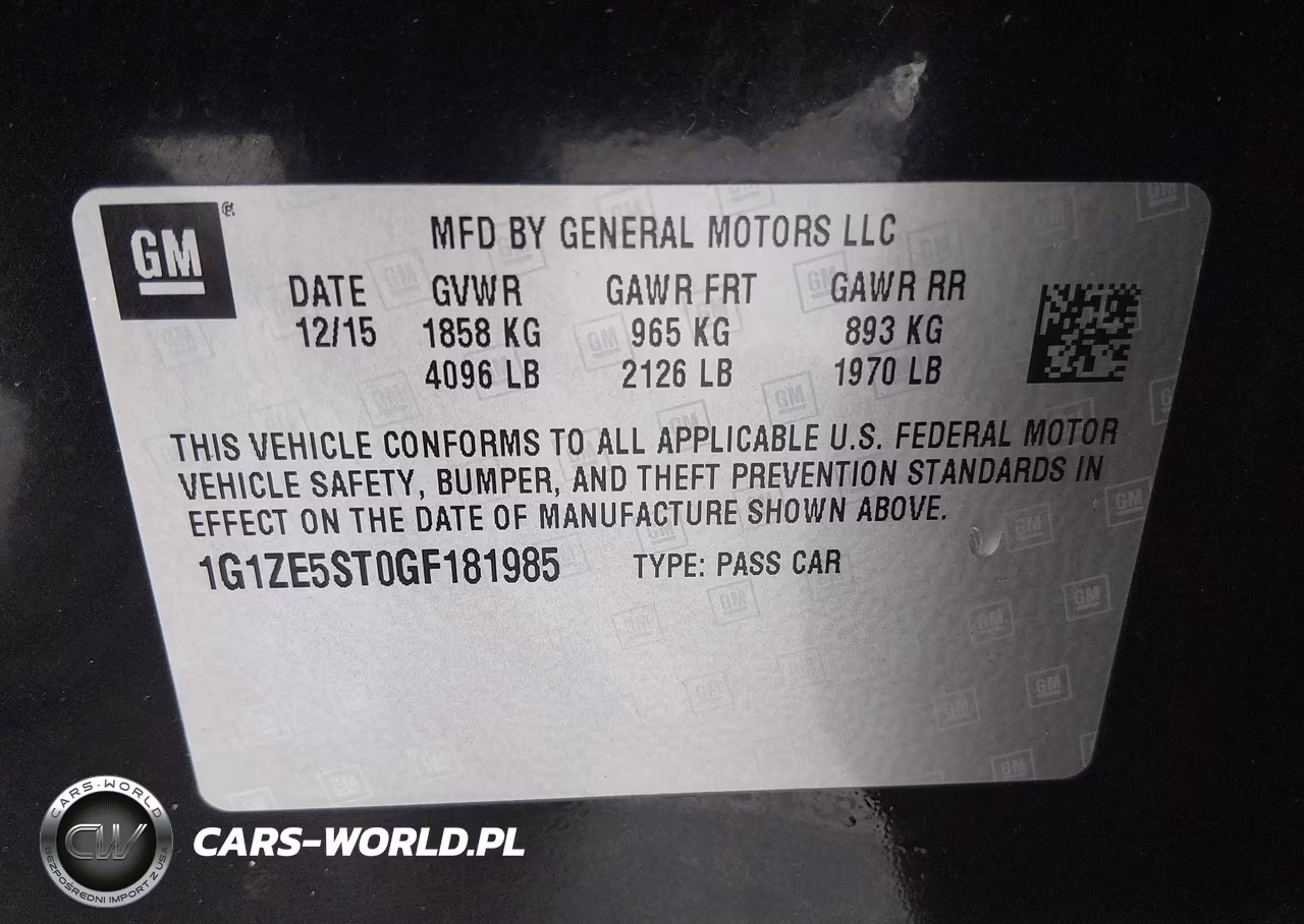 2016 Chevrolet Malibu Lt VIN:1G1ZE5ST0GF181985 - 9