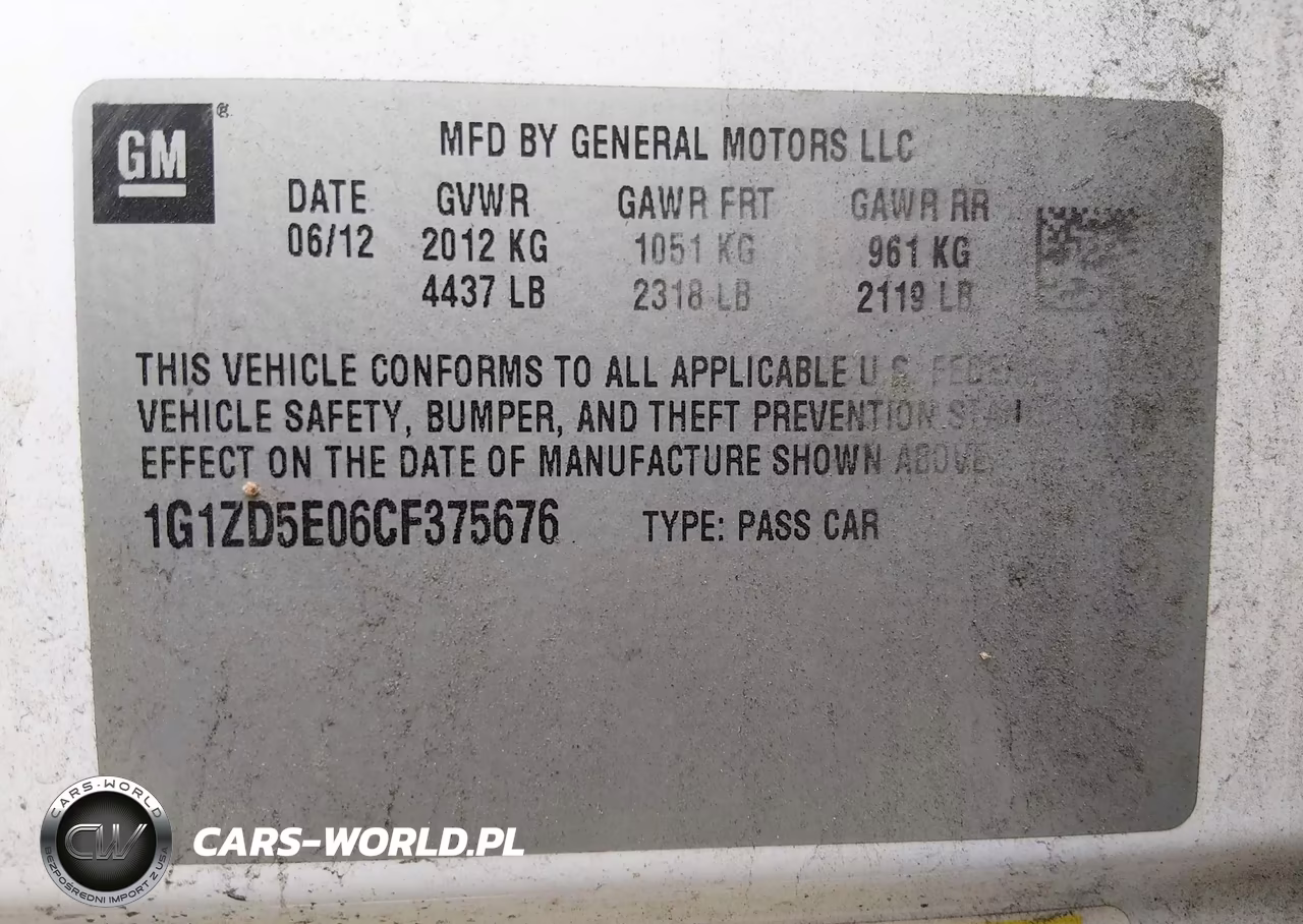 2012 Chevrolet Malibu 2Lt VIN:1G1ZD5E06CF375676 - 9