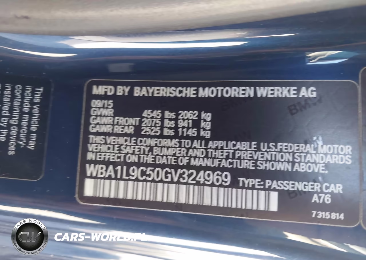 2016 BMW 228I xDrive VIN:WBA1L9C50GV324969 - 9