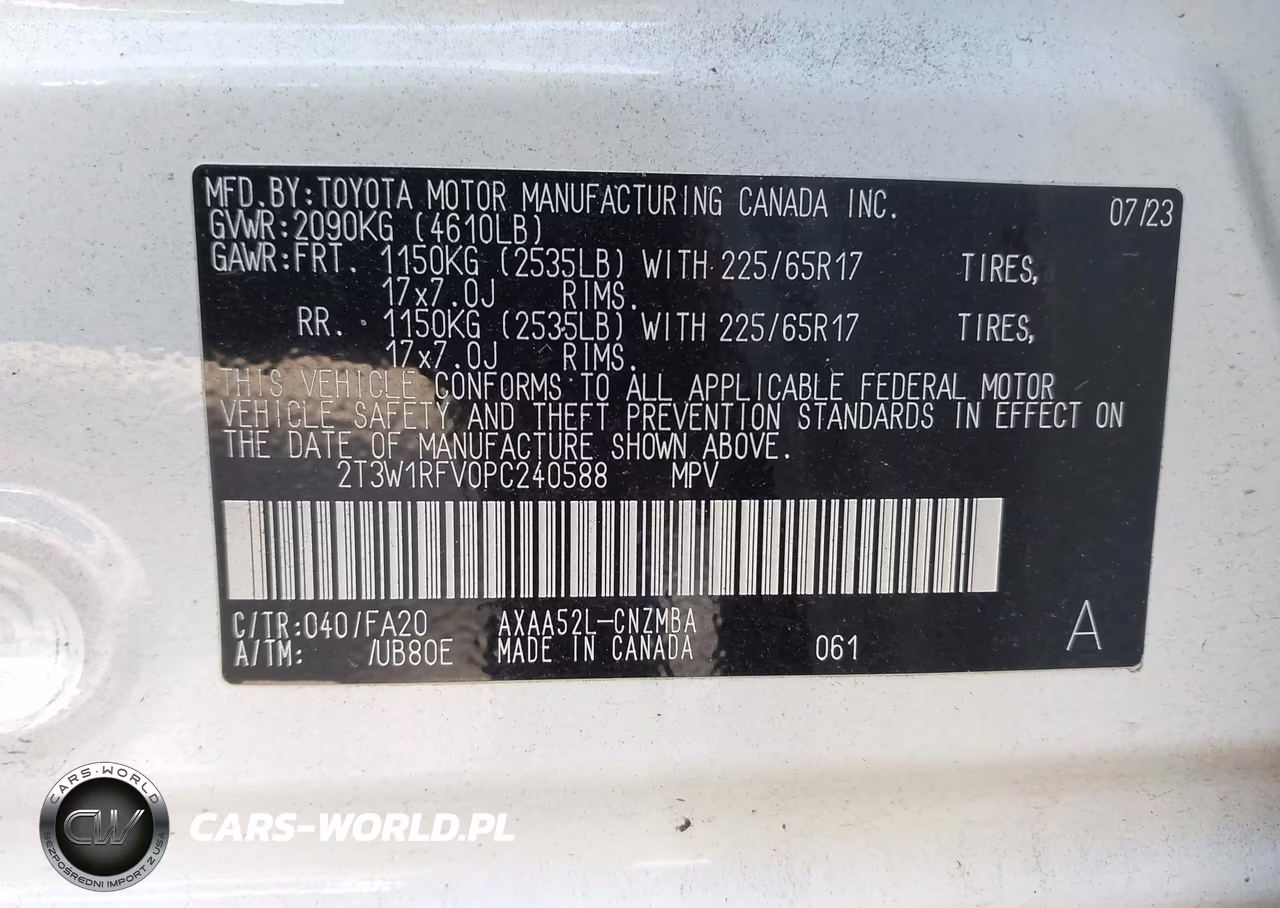 2023 Toyota Rav4 Xle VIN:2T3W1RFV0PC240588 - 9