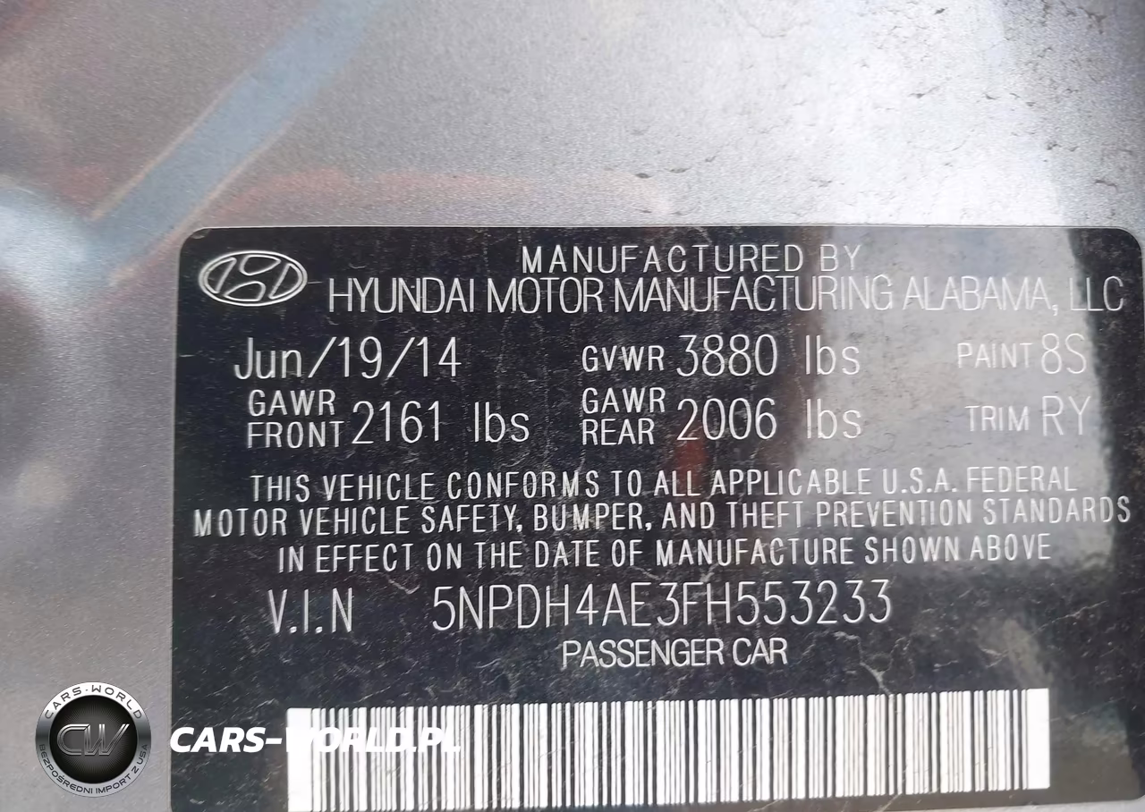 2015 Hyundai Elantra Se VIN:5NPDH4AE3FH553233 - 9