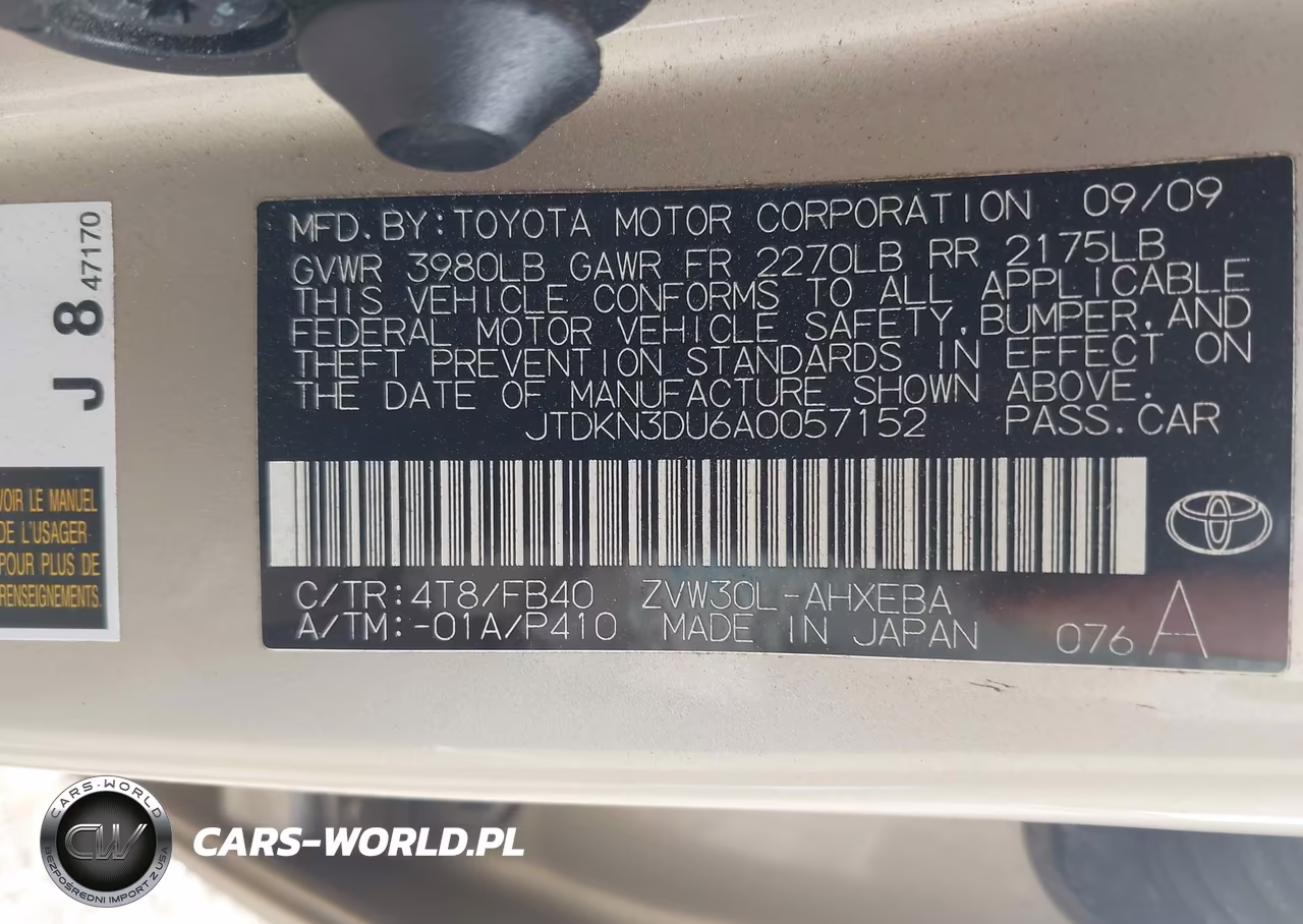 2010 Toyota Prius Ii VIN:JTDKN3DU6A0057152 - 9