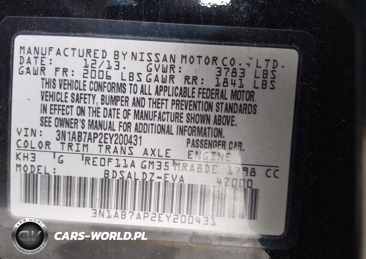 2014 Nissan Sentra Sv VIN:3N1AB7AP2EY200431 - 9