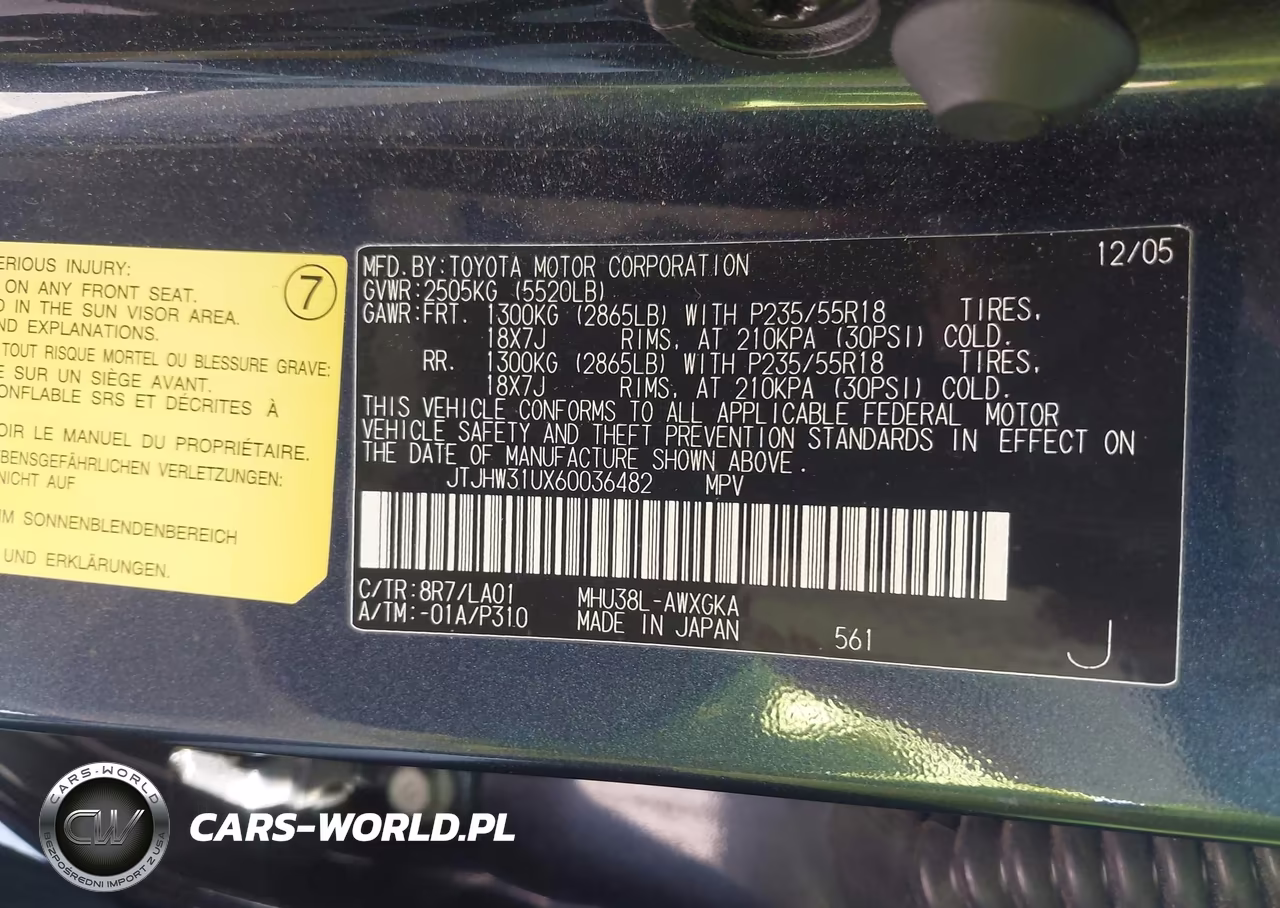 2006 Lexus Rx 400H VIN:JTJHW31UX60036482 - 9