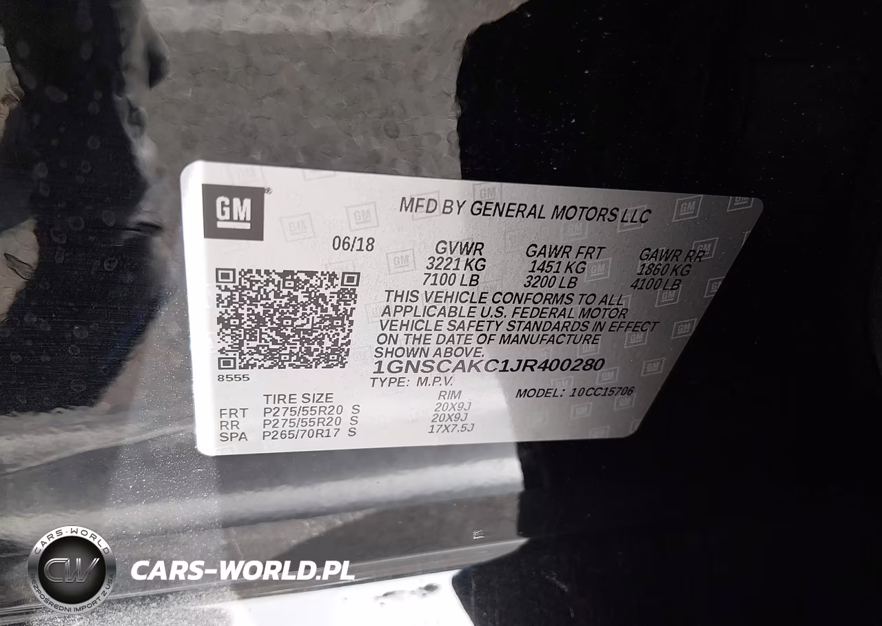 2018 Chevrolet Tahoe Ls VIN:1GNSCAKC1JR400280 - 9