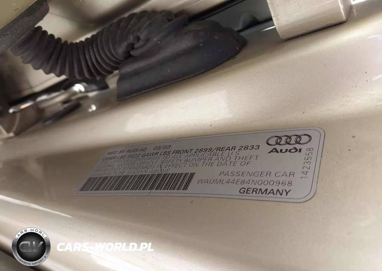 2004 Audi A8 L 4.2 VIN:WAUML44E84N000968 - 9
