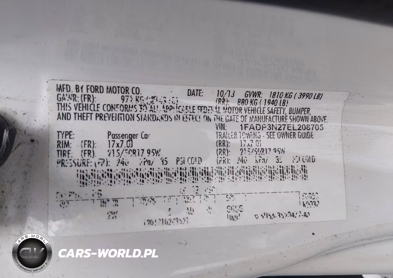 2014 Ford Focus Titanium VIN:1FADP3N27EL208705 - 9
