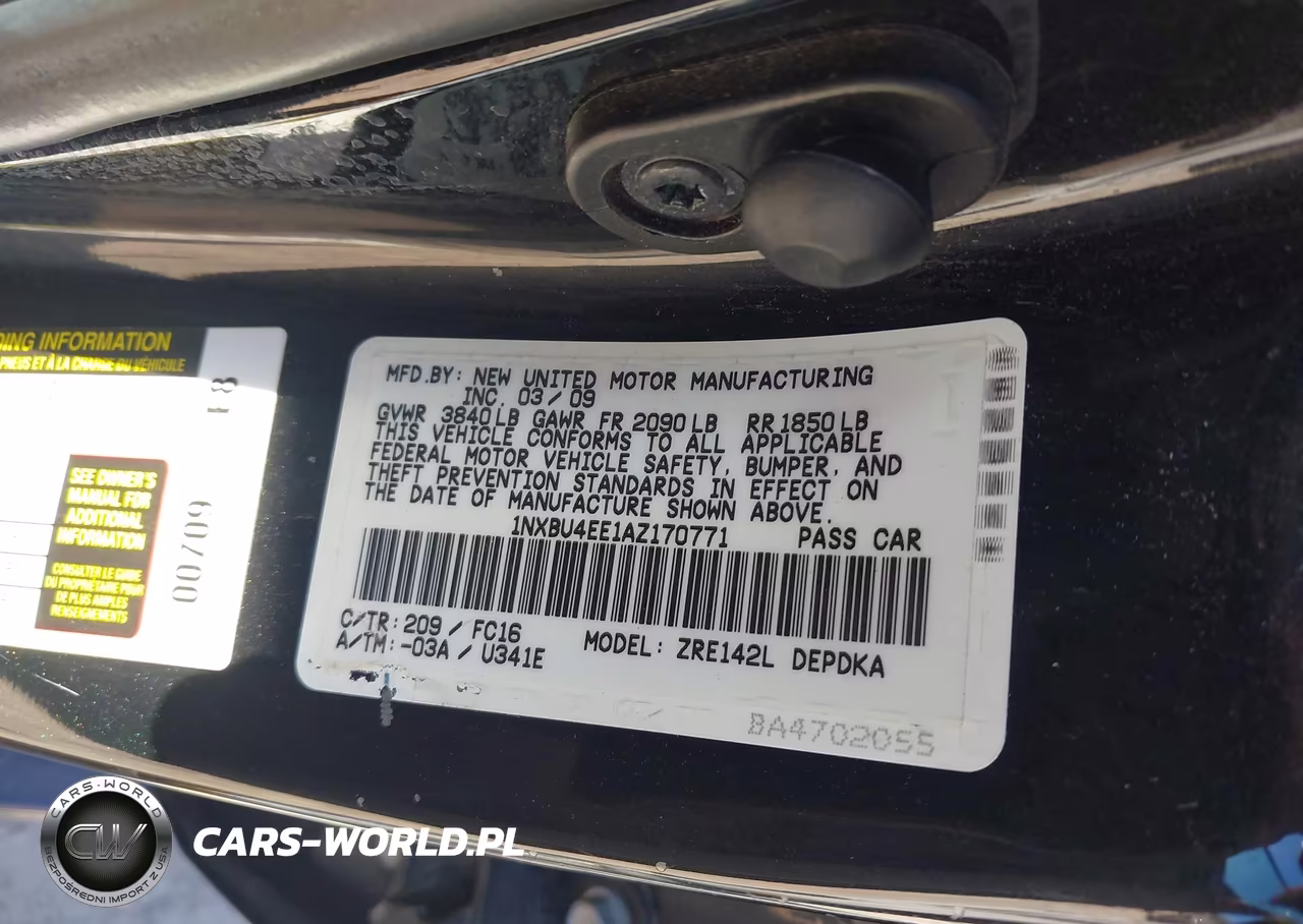 2010 Toyota Corolla Le VIN:1NXBU4EE1AZ170771 - 9